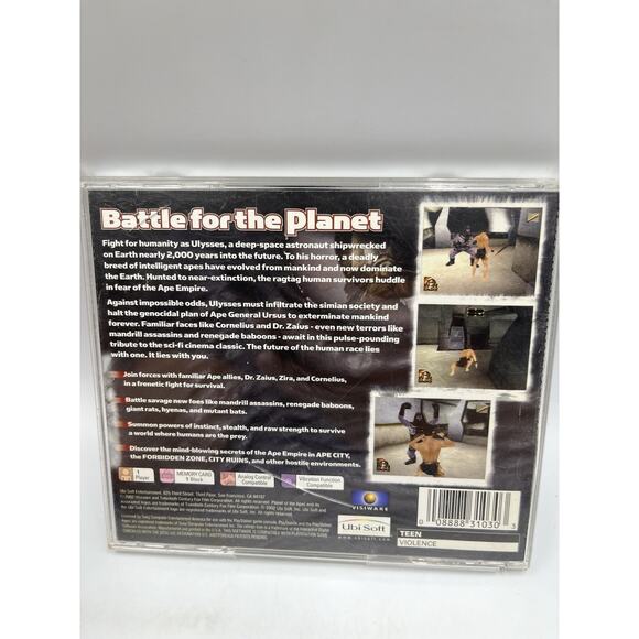Planet Of The Apes Sony PlayStation 1 Video Game - Picture 5 of 7